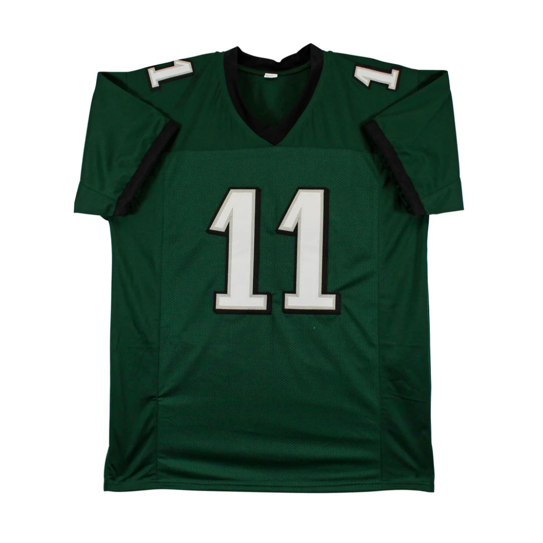 A.J. Brown Signed Green Pro Style Football Jersey with Beckett Witness